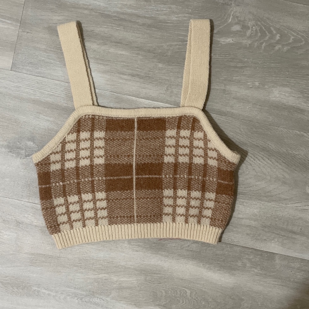 Full Tilt Fall Plaid tank top